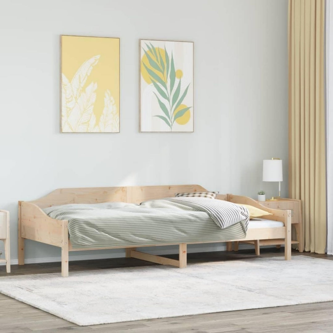 Bettgestell mit den Massen 80 x 200 cm in Naturbraun
