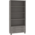 Hochschrank in Hellgrau