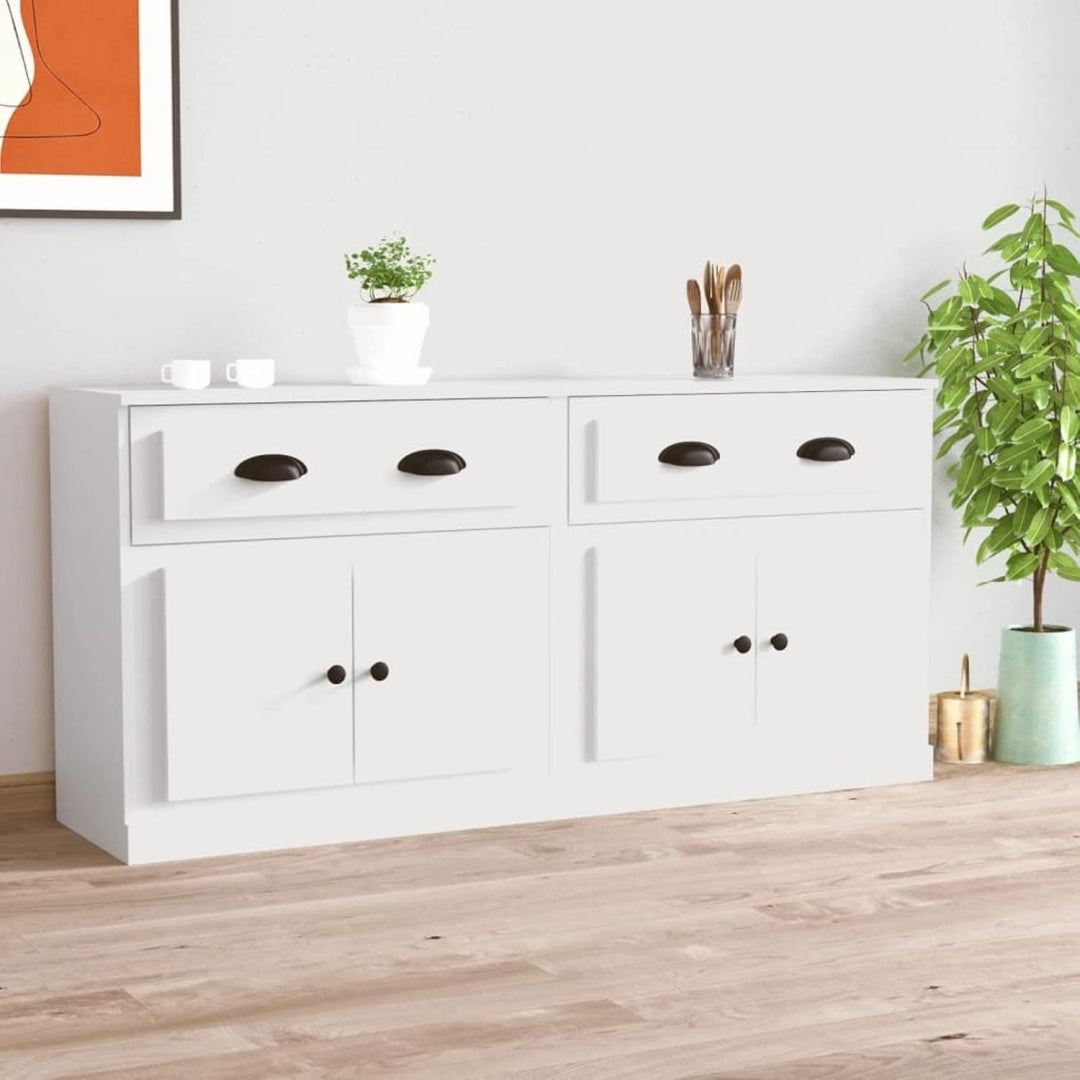 Sideboard aus Holzwerkstoff mit Schubladen in Weiss