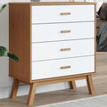 Sideboard mit 4 Schubladen, Schubladen und Holzbeinen