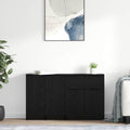Schubladen und Metallgriffe an dem Sideboard