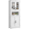 Hochschrank mit 4 Tueren und Glastueren