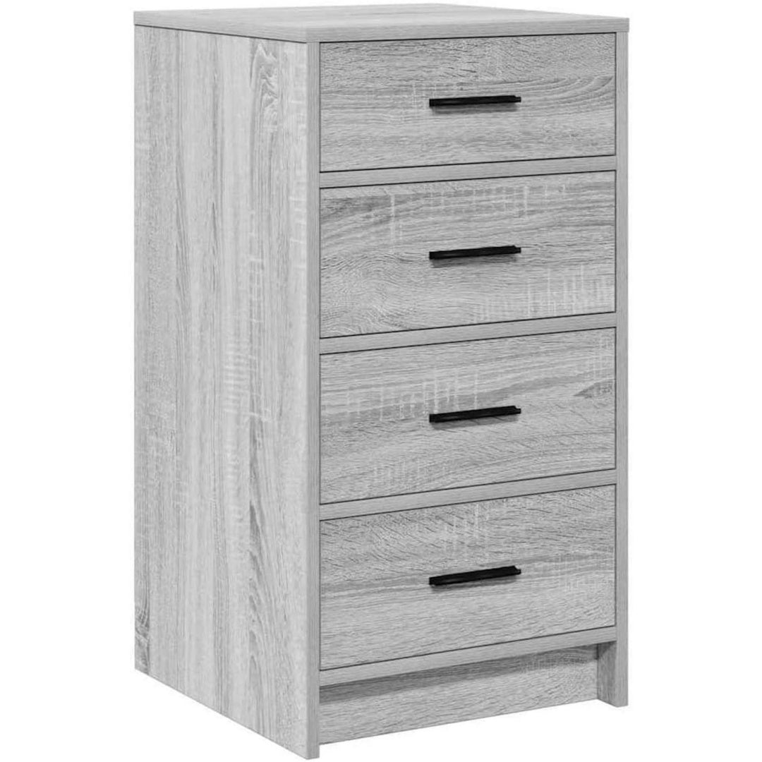 Sideboard mit den Massen 40 x 41 x 75 cm in Eichenbraun und Grau