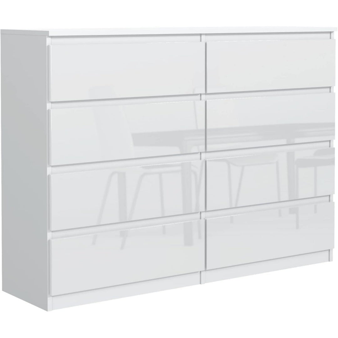 Sideboard verbindet 8 Schubladen und matte Oberflaechen