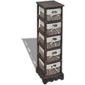 Flechtoptik an dem Sideboard mit 25 x 28 x 90 cm