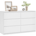 Sideboard mit 6 Schubladen, grifflosen Fronten und Schubladen